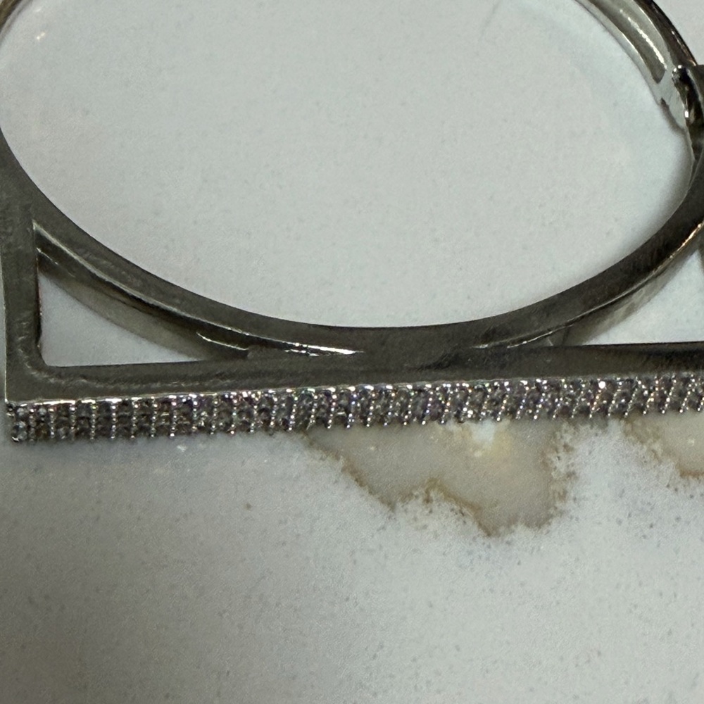 Elegant Silver Bangle Bracelet